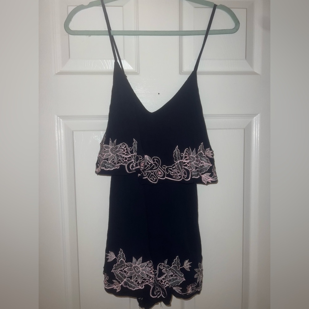 Hello Molly Angel Biba Navy Romper